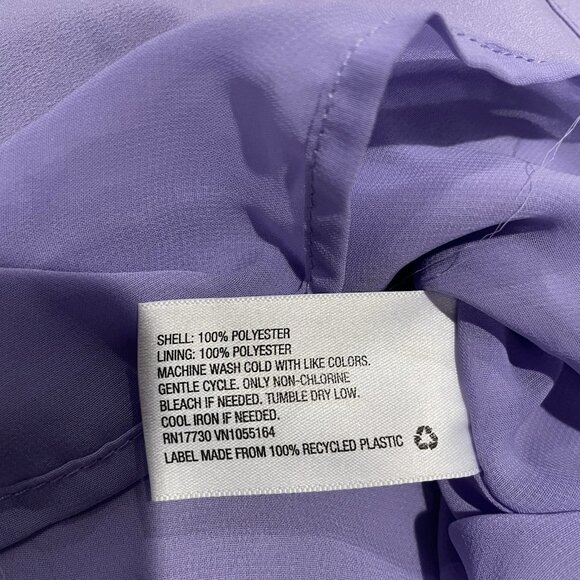 A New Day Blouse Womens Large Lavender Purple Tank Top Vneck Spaghetti Strap - Picture 3 of 7
